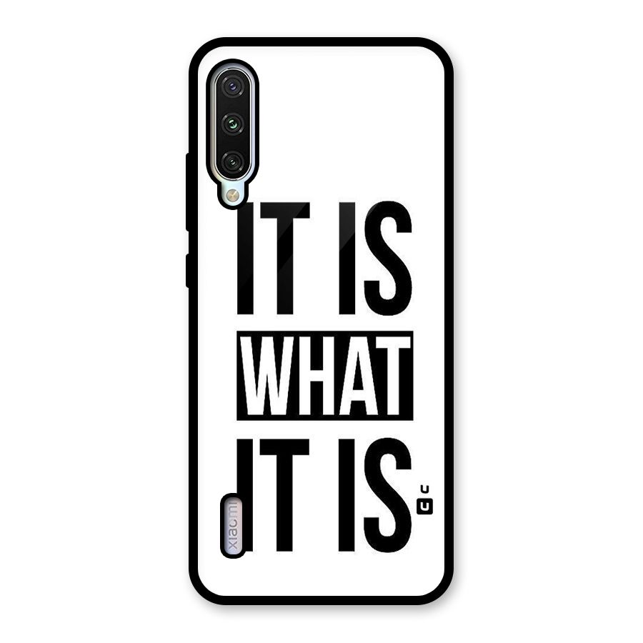 Itis What Itis Glass Back Case for Mi A3
