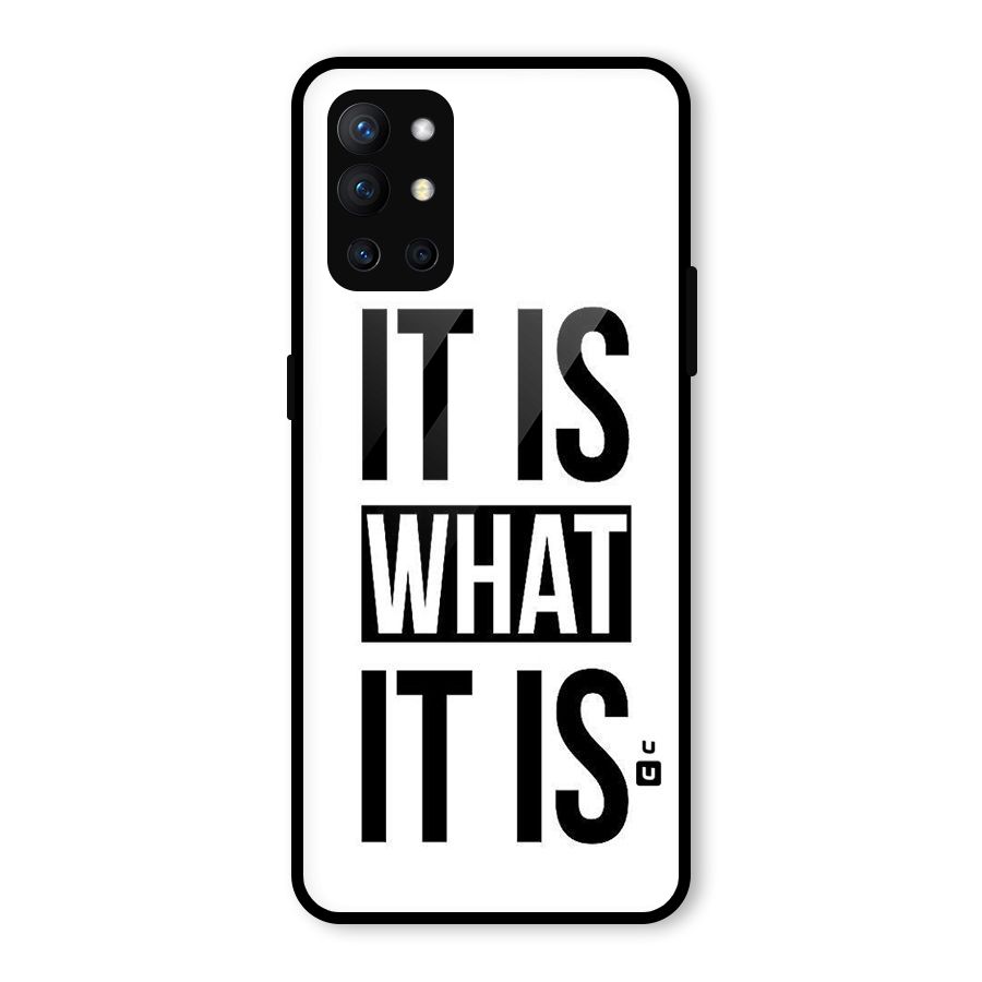 Itis What Itis Glass Back Case for OnePlus 9R
