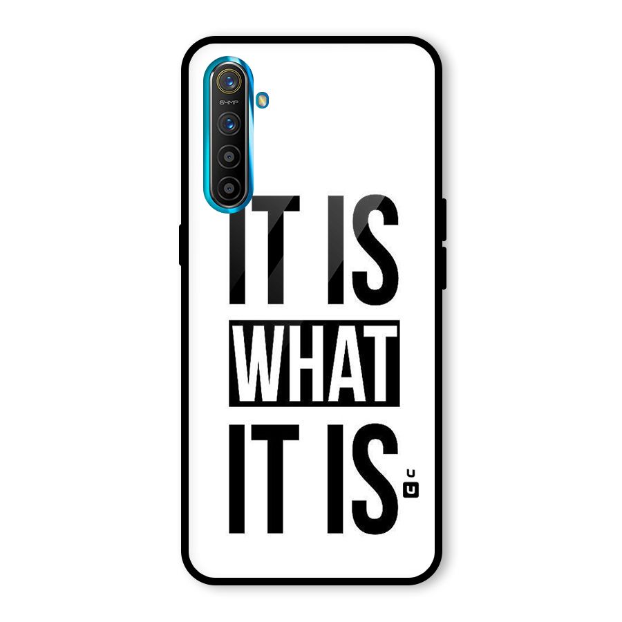 Itis What Itis Glass Back Case for Realme X2