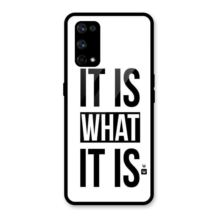 Itis What Itis Glass Back Case for Realme X7 Pro
