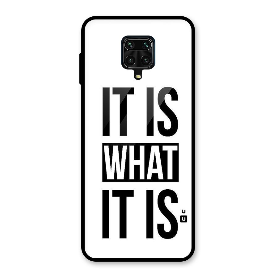 Itis What Itis Glass Back Case for Redmi Note 10 Lite