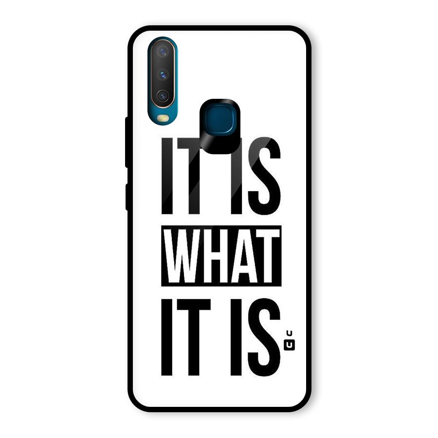 Itis What Itis Glass Back Case for Vivo U10