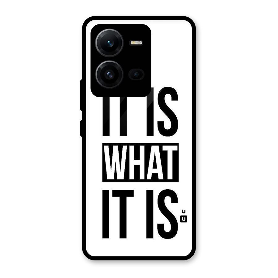 Itis What Itis Glass Back Case for Vivo V25