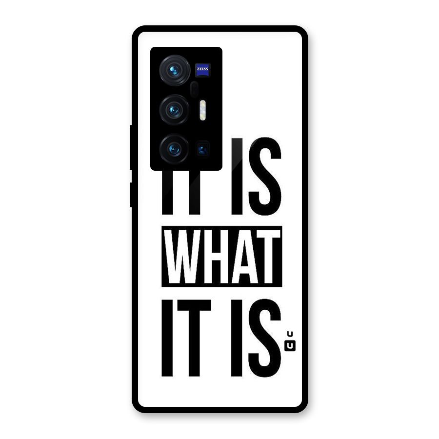 Itis What Itis Glass Back Case for Vivo X70 Pro Plus