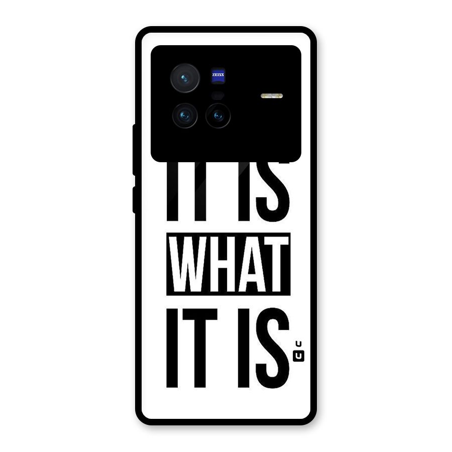 Itis What Itis Glass Back Case for Vivo X80