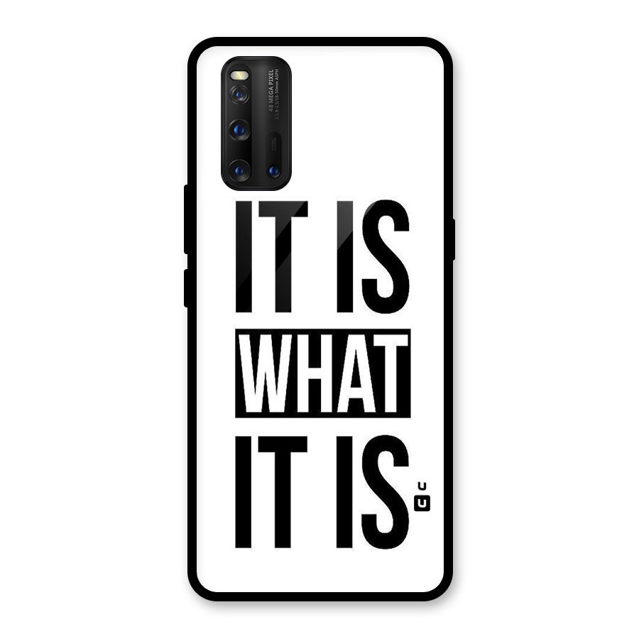Itis What Itis Glass Back Case for Vivo iQOO 3