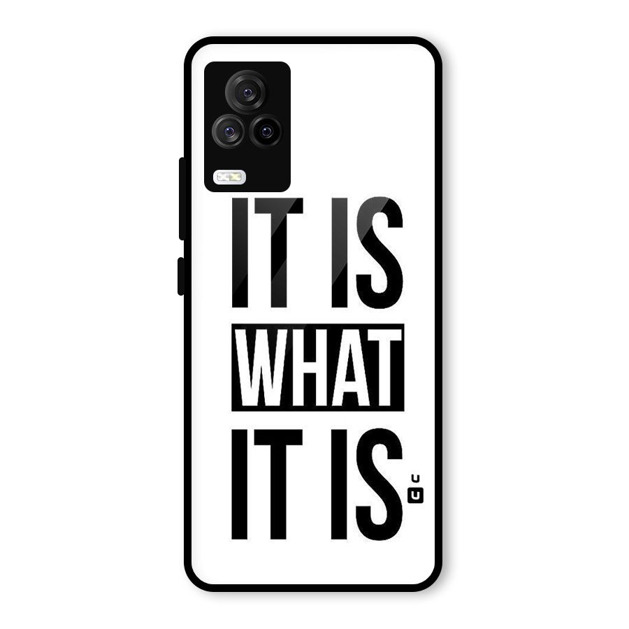 Itis What Itis Glass Back Case for Vivo iQOO 7 Legend 5G