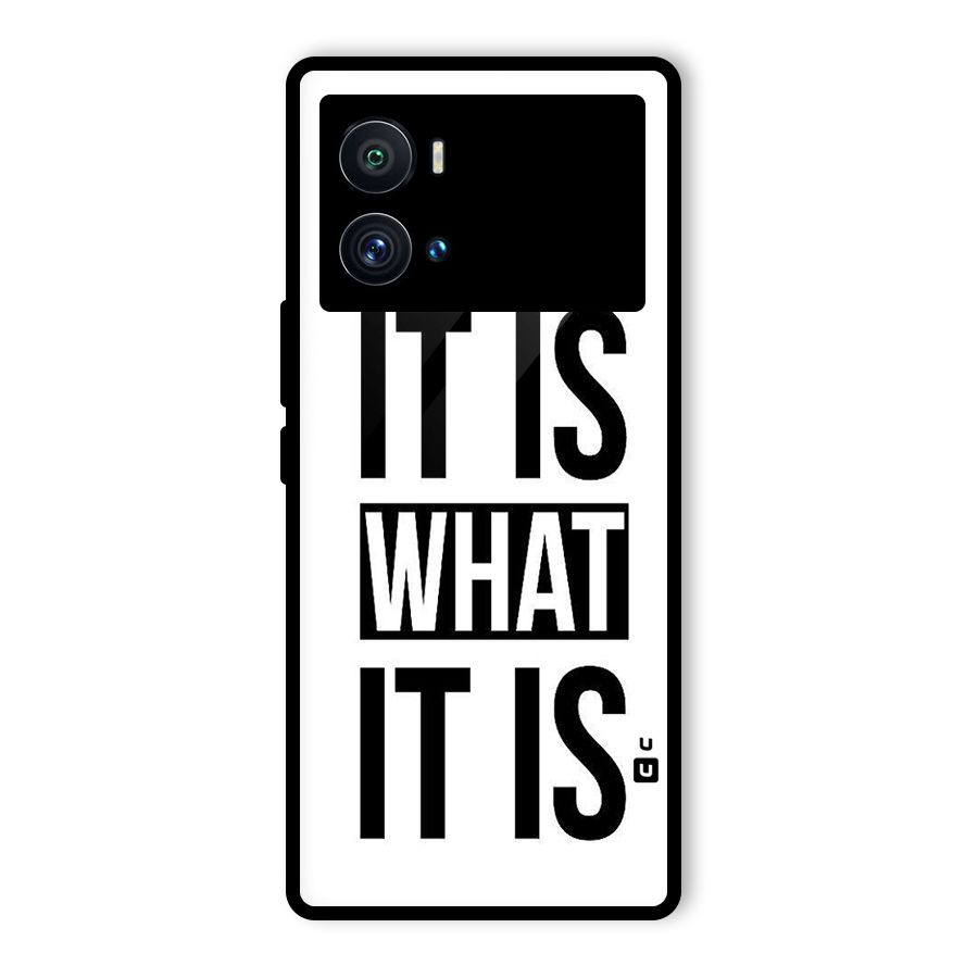 Itis What Itis Glass Back Case for Vivo iQOO 9 Pro