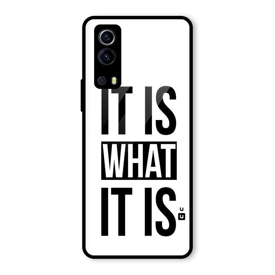 Itis What Itis Glass Back Case for Vivo iQOO Z3