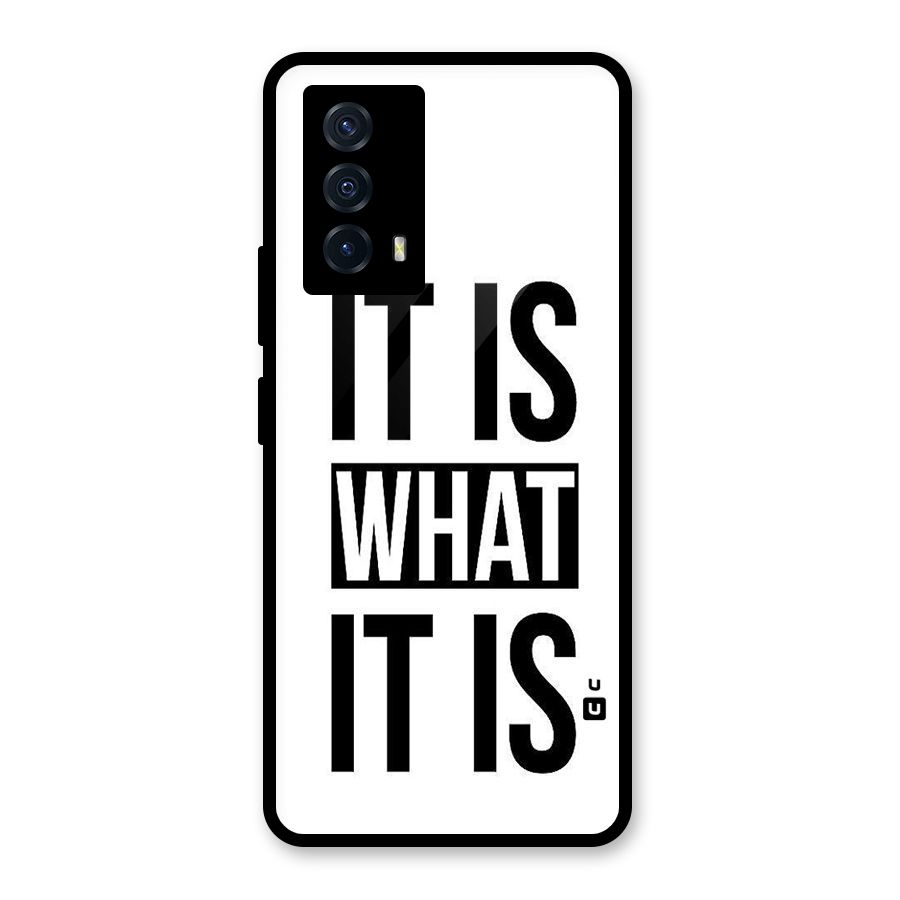 Itis What Itis Glass Back Case for Vivo iQOO Z5