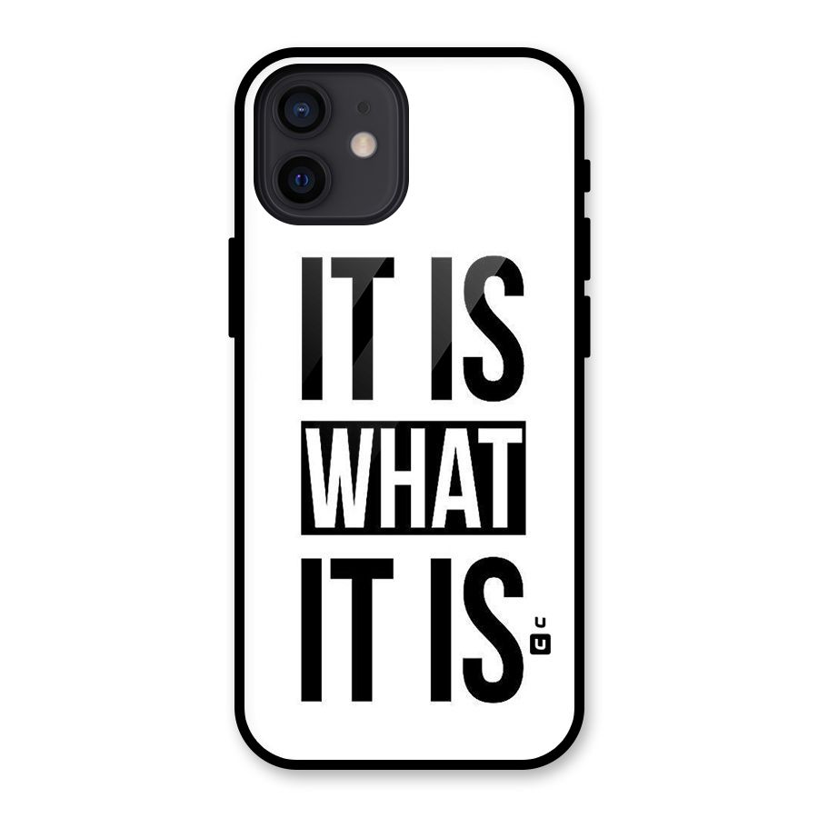 Itis What Itis Glass Back Case for iPhone 12