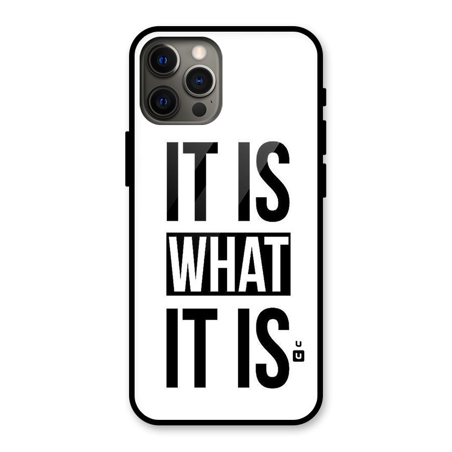 Itis What Itis Glass Back Case for iPhone 12 Pro Max