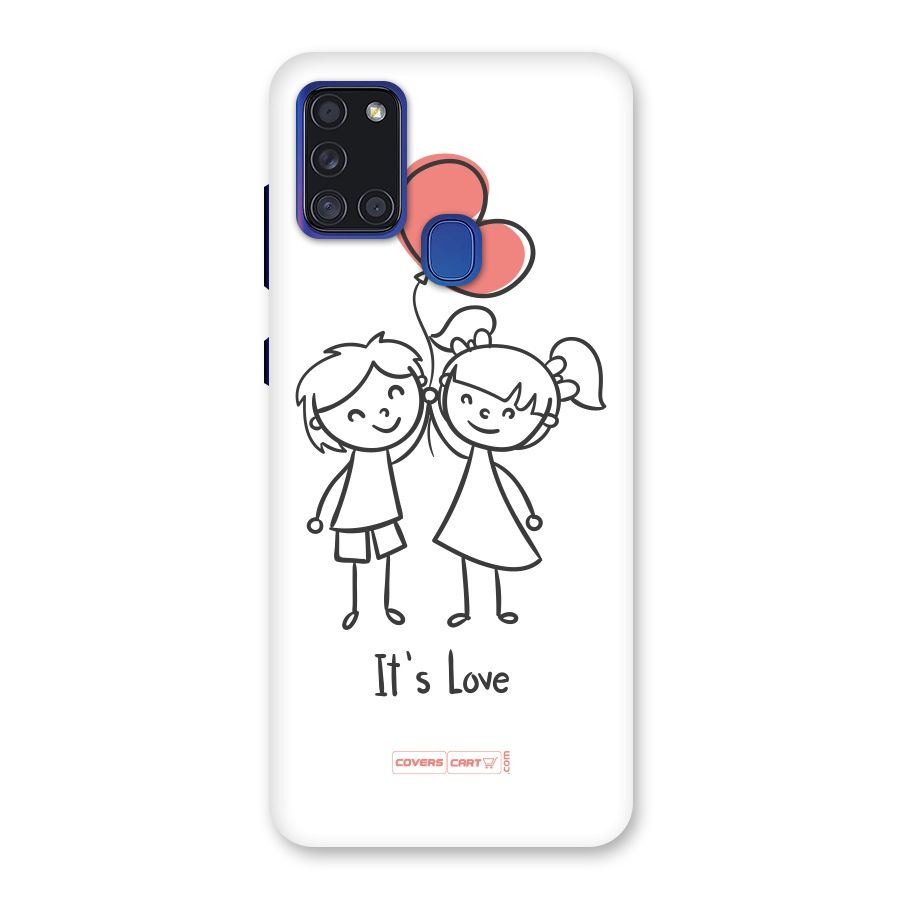 Its Love Back Case for Galaxy A21s
