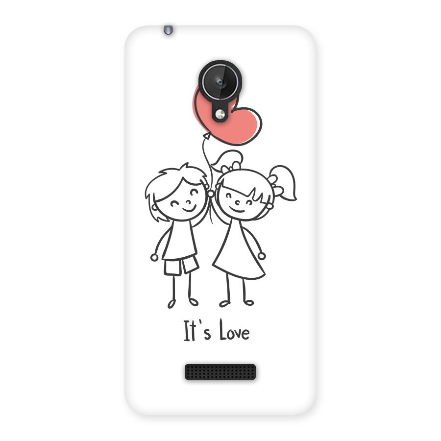 Its Love Back Case for Micromax Canvas Spark Q380