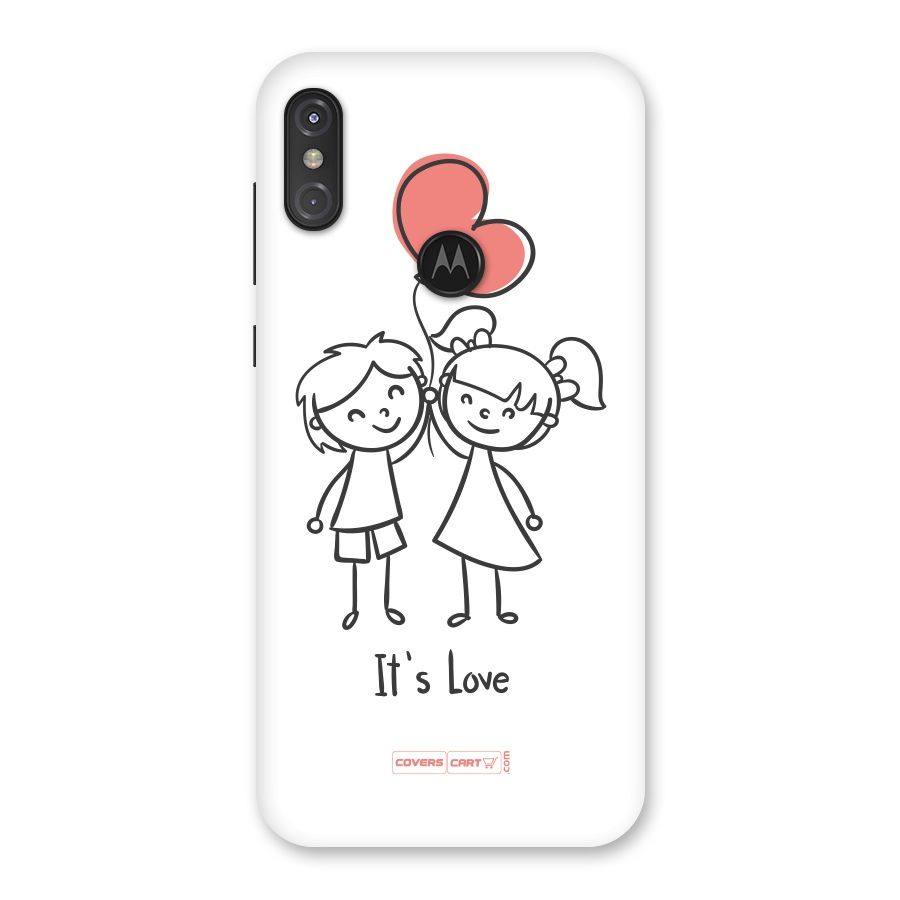Its Love Back Case for Motorola One Power