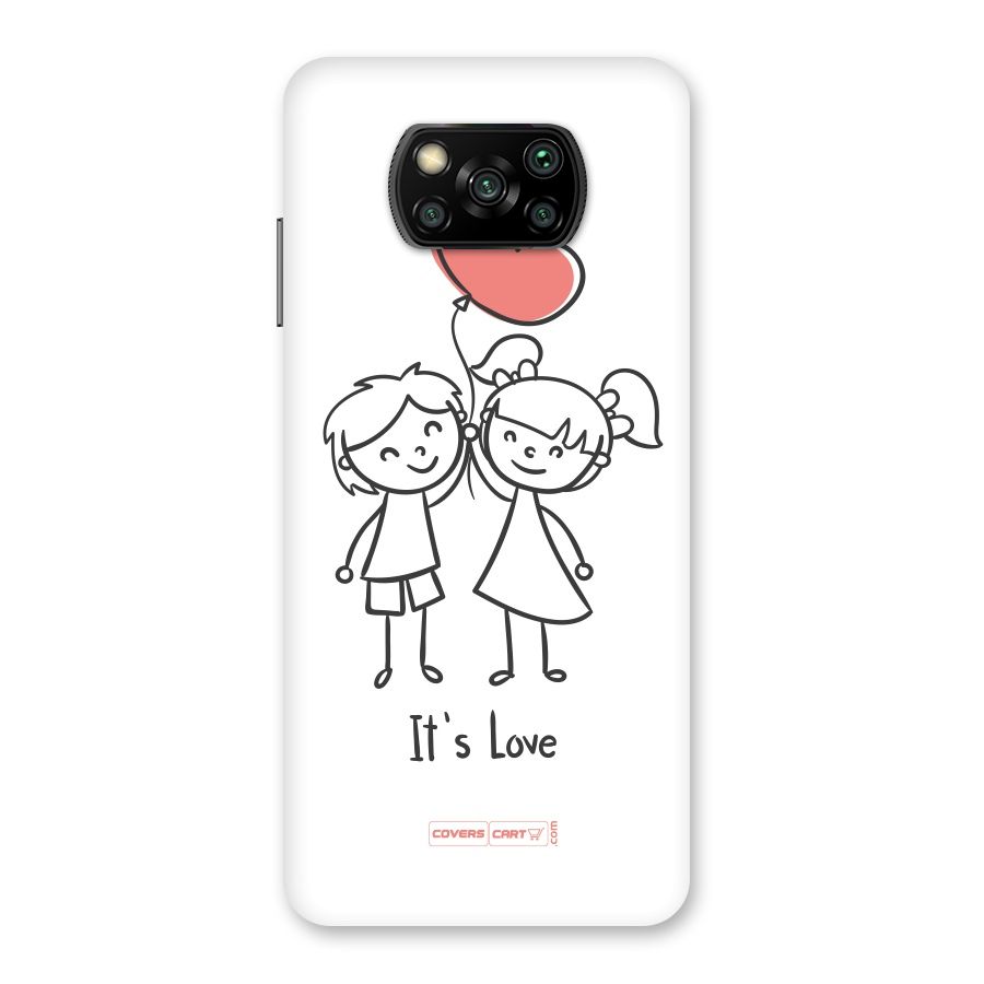 Its Love Back Case for Poco X3