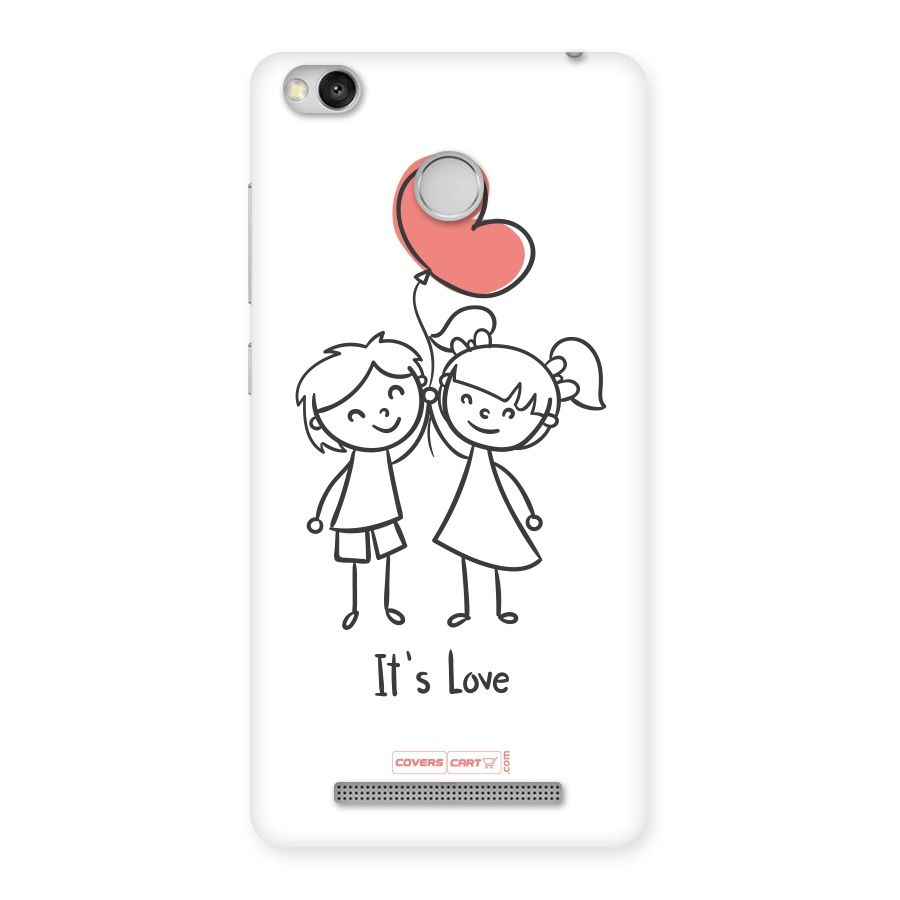 Its Love Back Case for Redmi 3S Prime