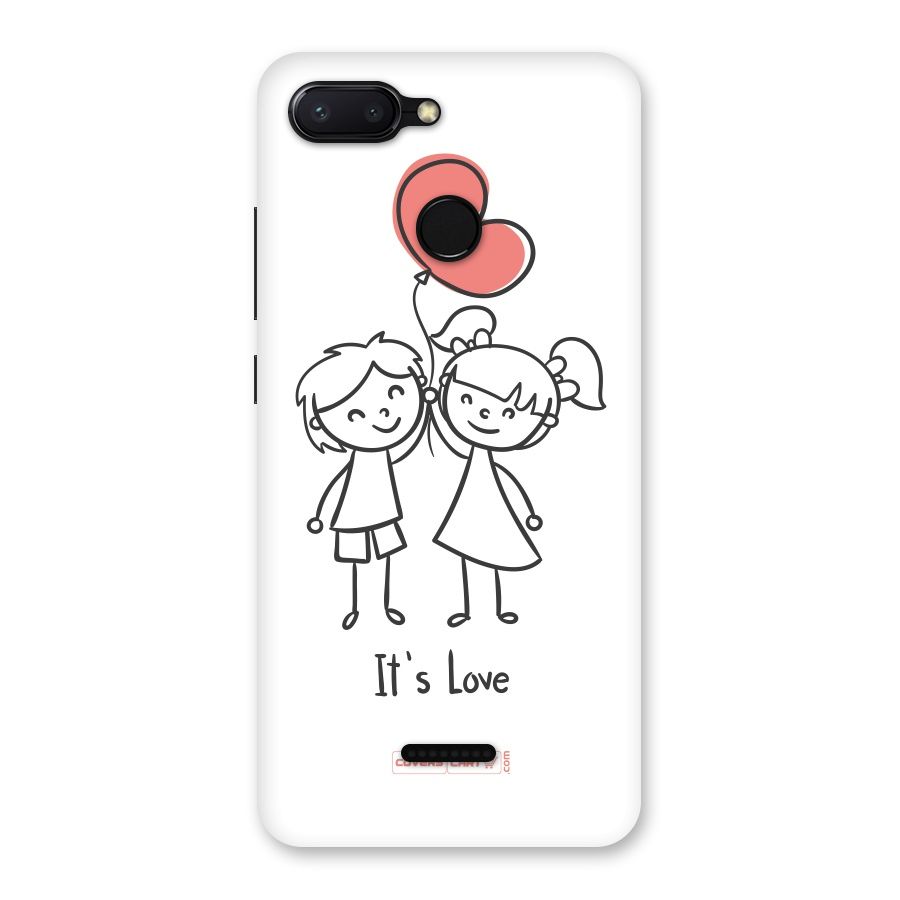 Its Love Back Case for Redmi 6