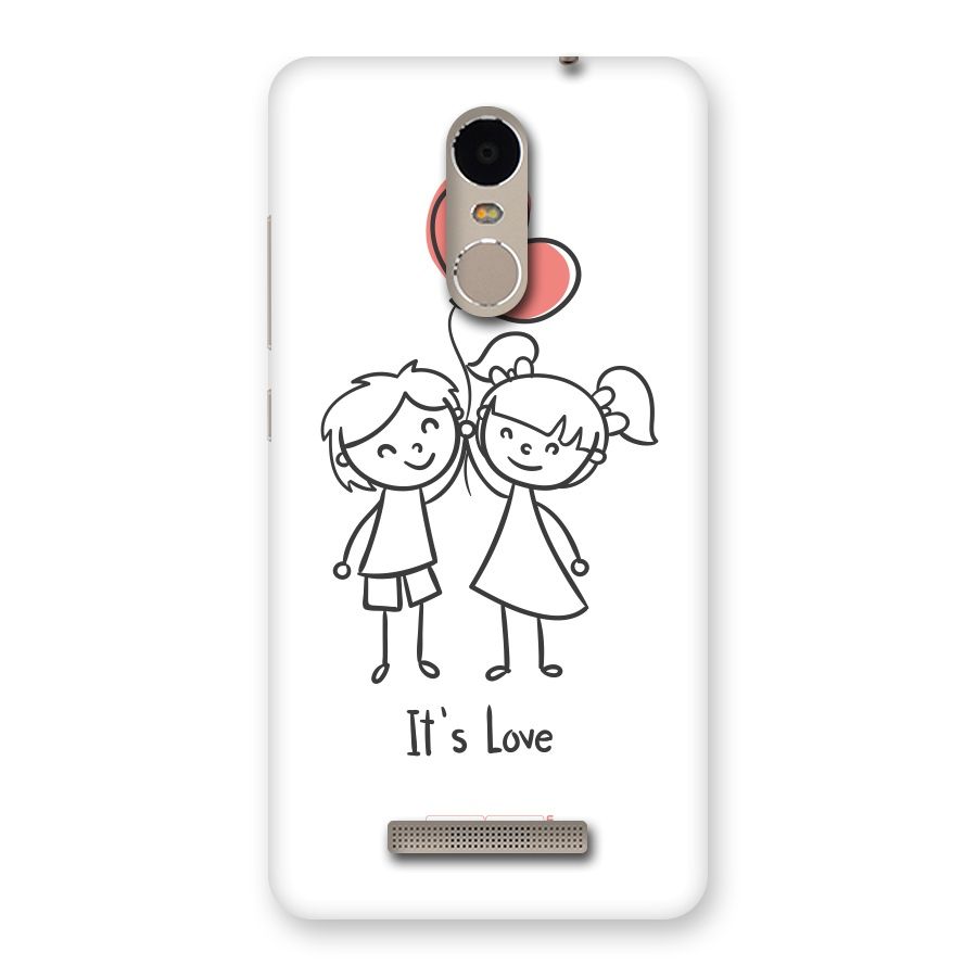 Its Love Back Case for Xiaomi Redmi Note 3