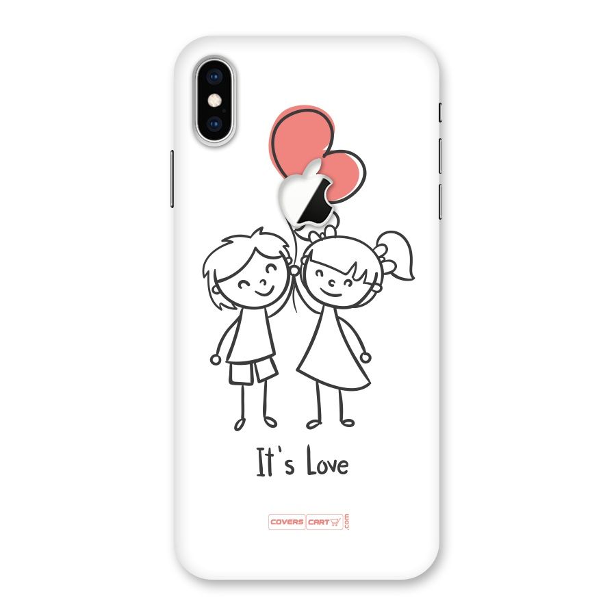 Its Love Back Case for iPhone XS Max Apple Cut
