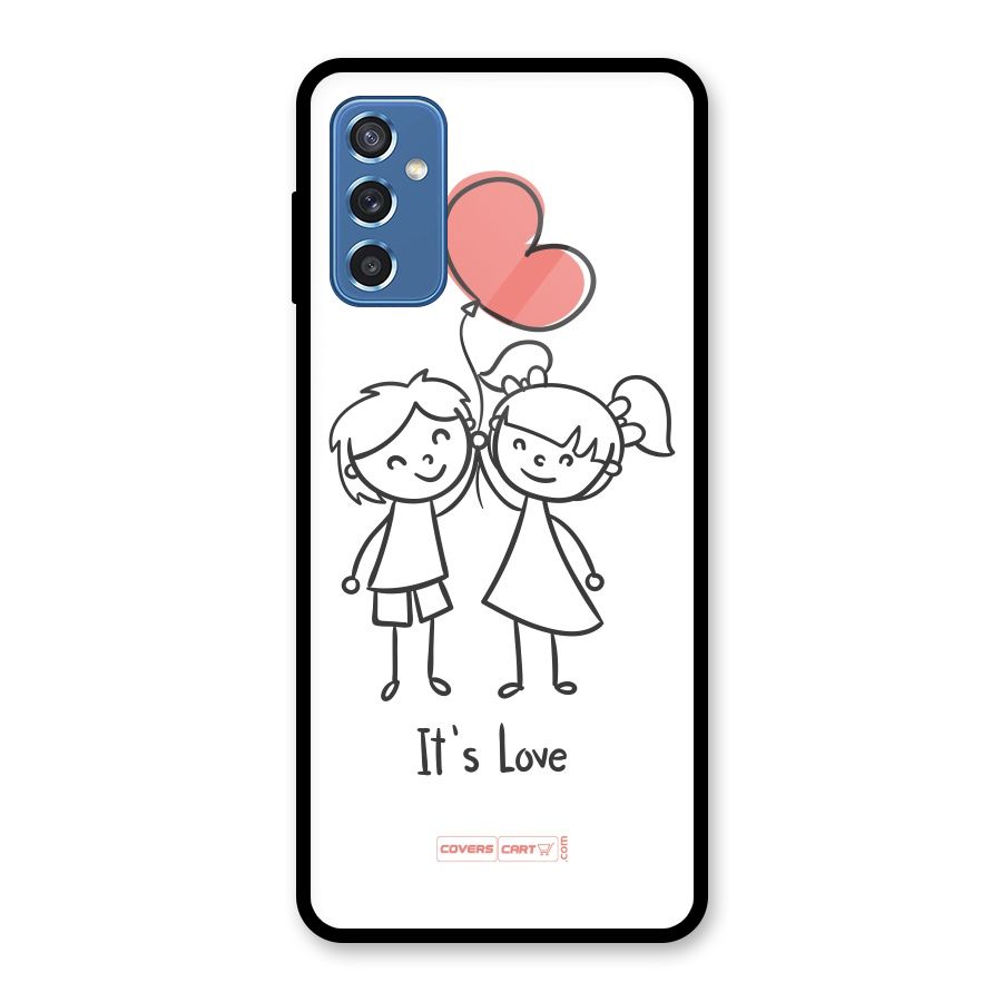 Its Love Glass Back Case for Galaxy M52 5G