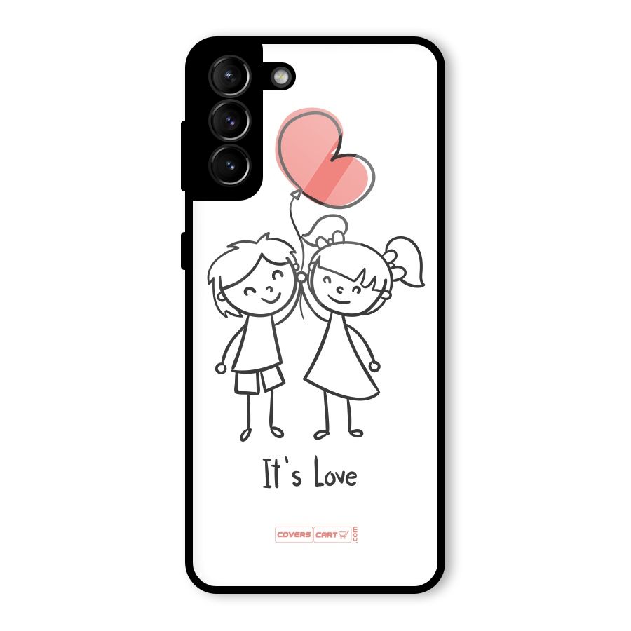 Its Love Glass Back Case for Galaxy S21 Plus