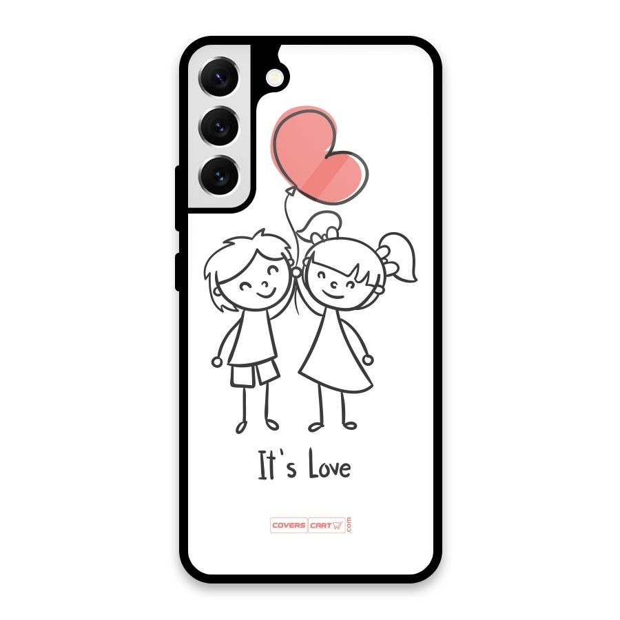 Its Love Glass Back Case for Galaxy S22 Plus 5G