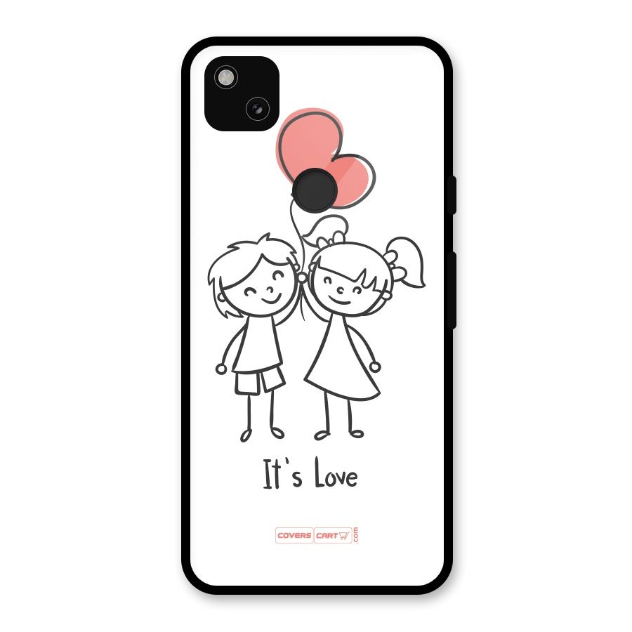 Its Love Glass Back Case for Google Pixel 4a