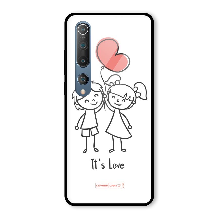 Its Love Glass Back Case for Mi 10