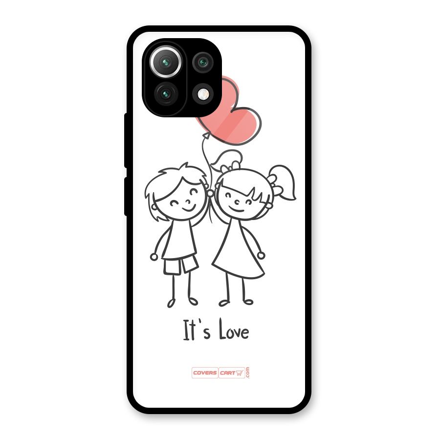 Its Love Glass Back Case for Mi 11 Lite NE 5G