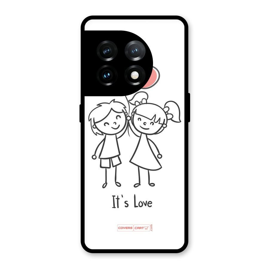 Its Love Glass Back Case for OnePlus 11