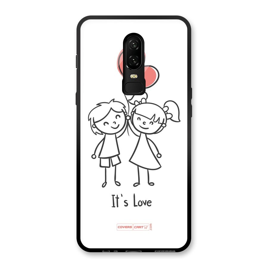 Its Love Glass Back Case for OnePlus 6