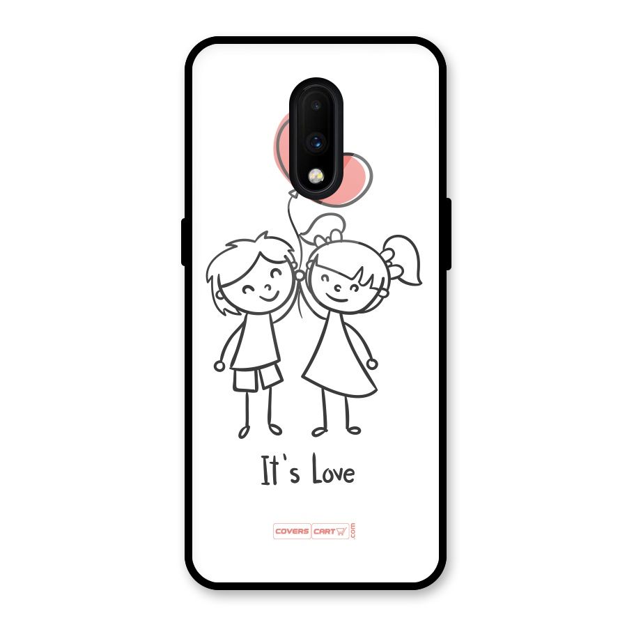 Its Love Glass Back Case for OnePlus 7