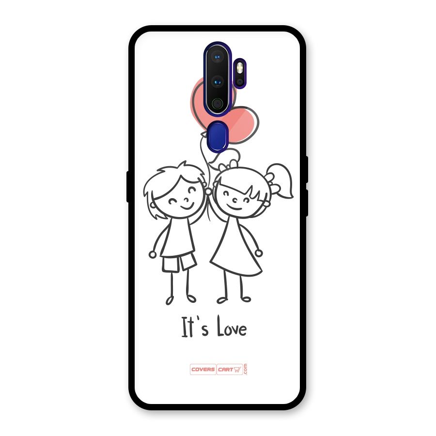 Its Love Glass Back Case for Oppo A9 (2020)