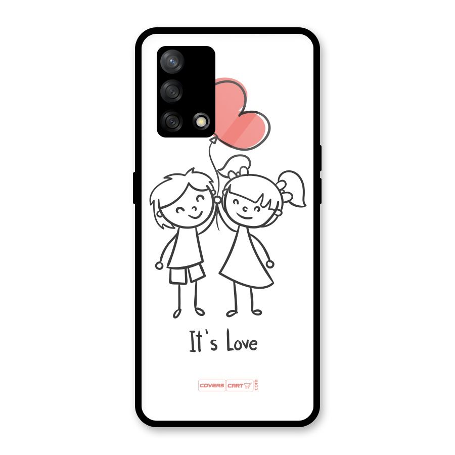 Its Love Glass Back Case for Oppo F19