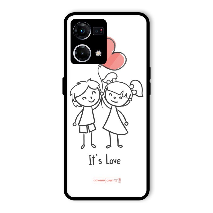 Its Love Glass Back Case for Oppo F21 Pro 5G