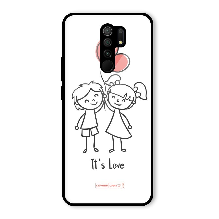Its Love Glass Back Case for Poco M2