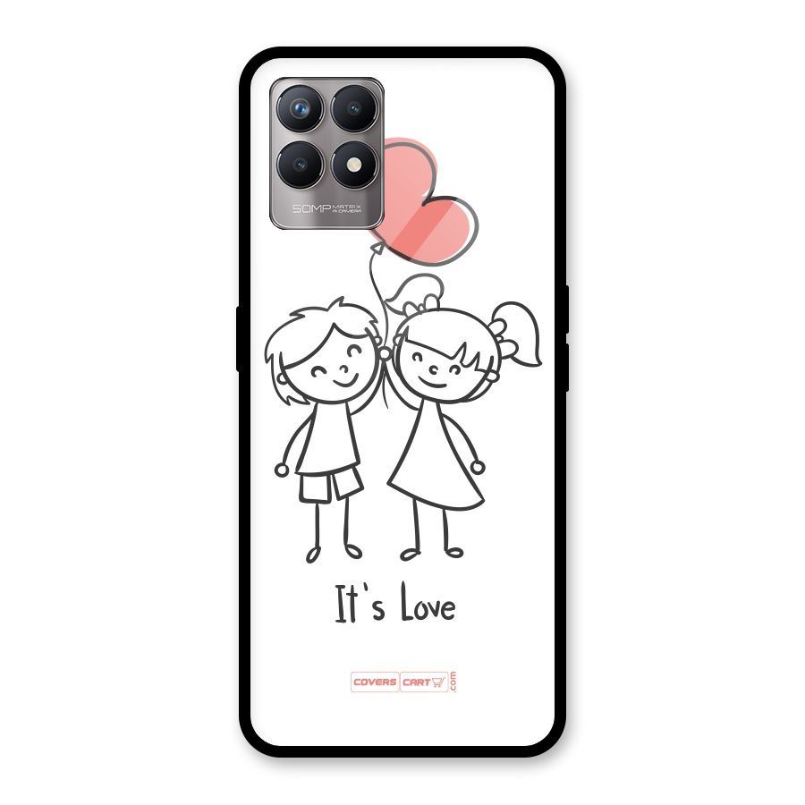 Its Love Glass Back Case for Realme Narzo 50