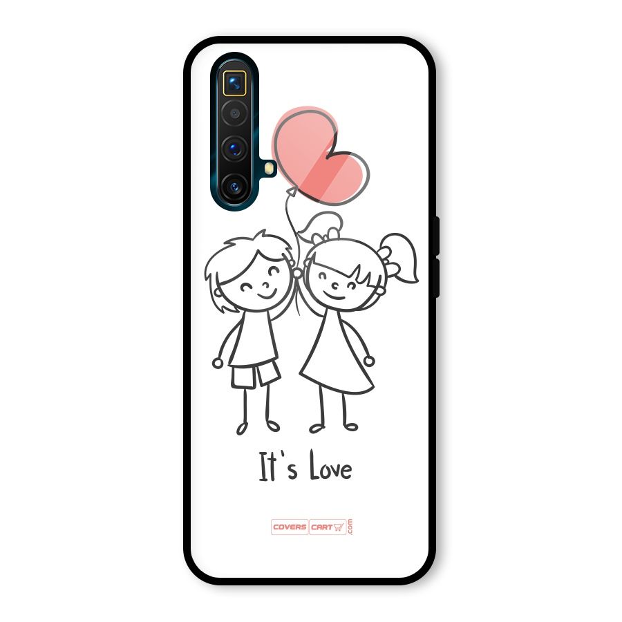 Its Love Glass Back Case for Realme X3