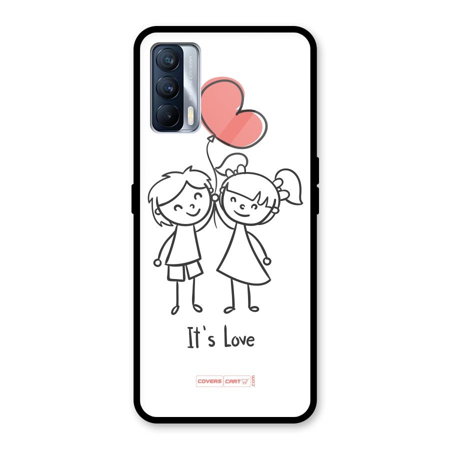 Its Love Glass Back Case for Realme X7