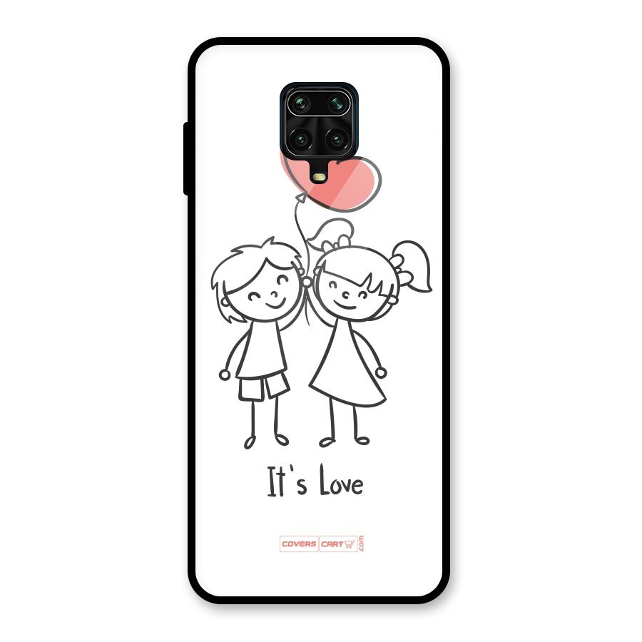 Its Love Glass Back Case for Redmi Note 10 Lite