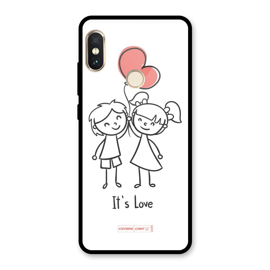 Its Love Glass Back Case for Redmi Note 5 Pro