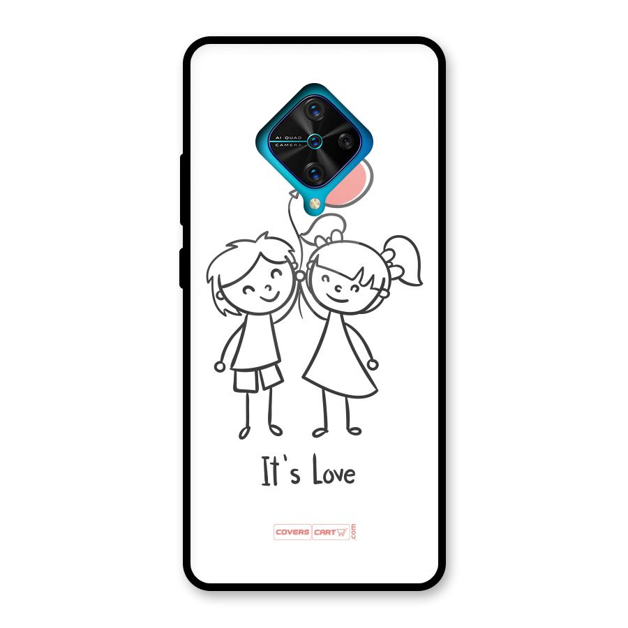 Its Love Glass Back Case for Vivo S1 Pro