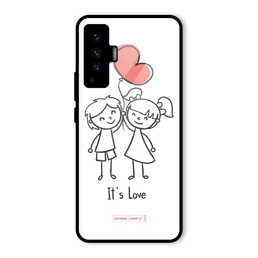 Its Love Glass Back Case for Vivo X50