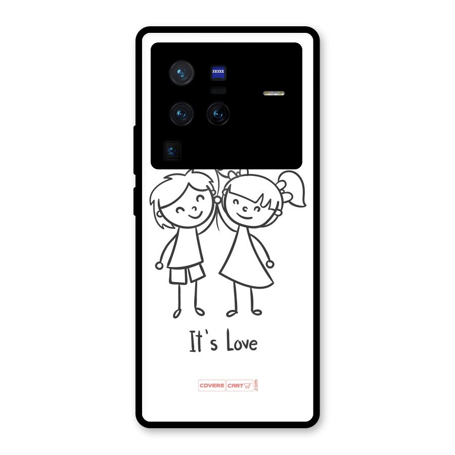 Its Love Glass Back Case for Vivo X80 Pro