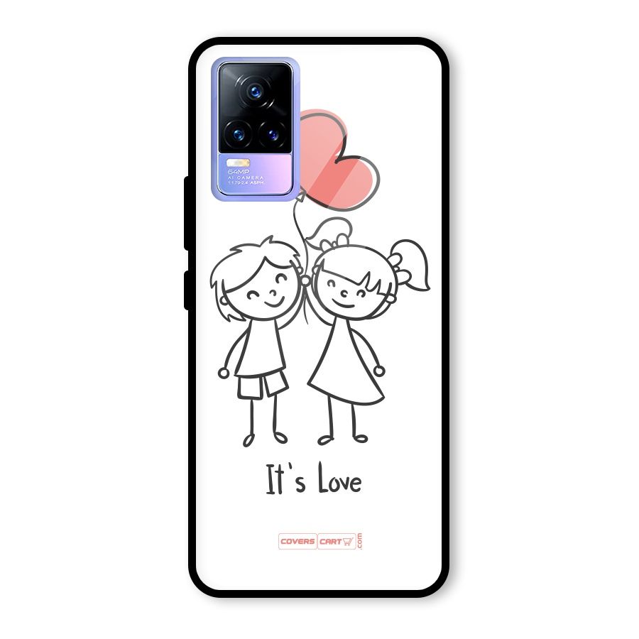 Its Love Glass Back Case for Vivo Y73