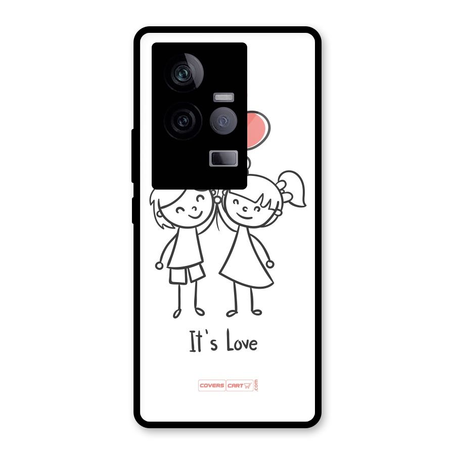 Its Love Glass Back Case for Vivo iQOO 11 5G