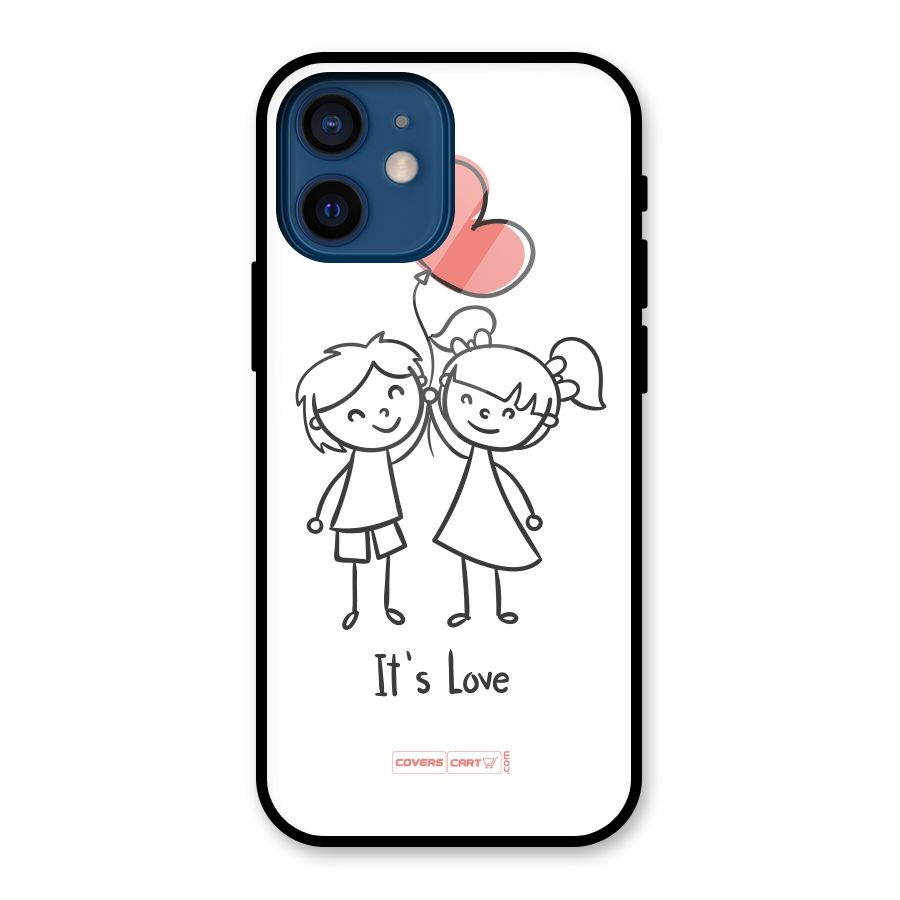 Its Love Glass Back Case for iPhone 12 Mini