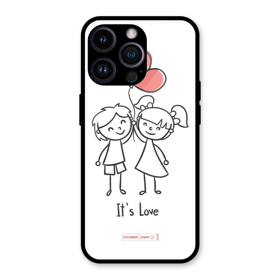 Its Love Glass Back Case for iPhone 14 Pro Max