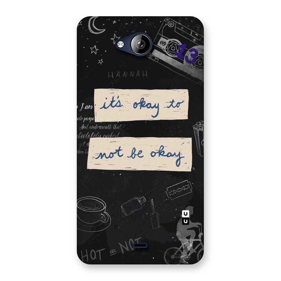 Its Okay Back Case for Canvas Play Q355